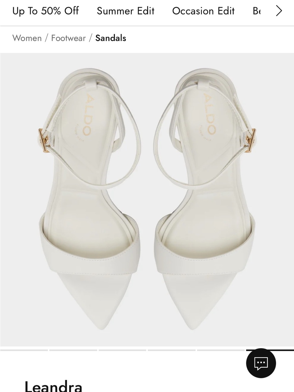 Aldo Leandra Ankle-Strap Heels in Off-White - Picture 2 of 7